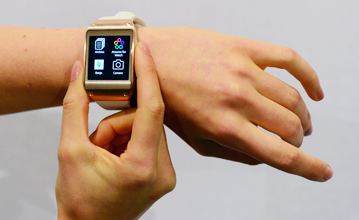 Fitbit like watch on wrist
